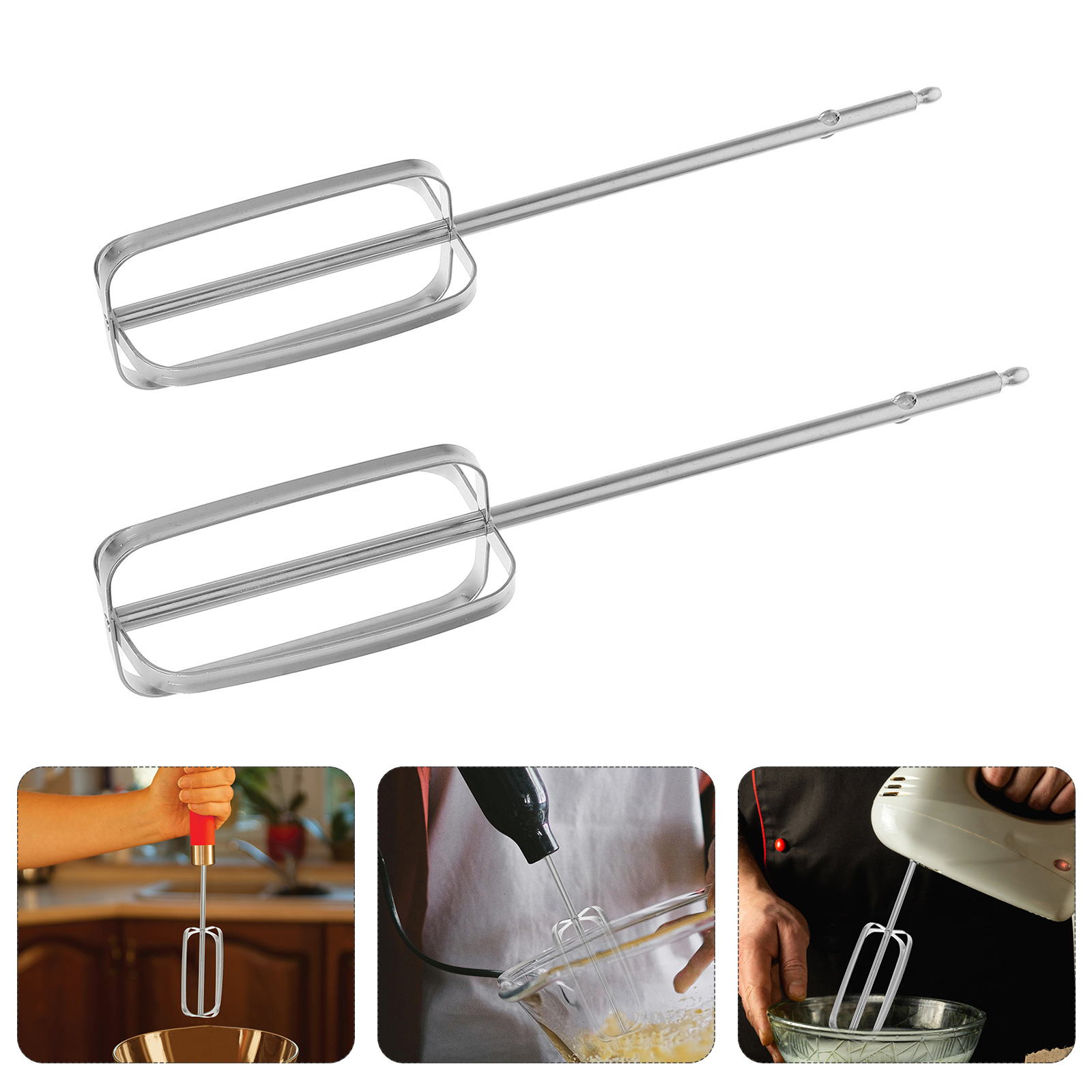 Kitchen Appliances Restaurant - 2 Pcs Stainless Steel Hand Mixer