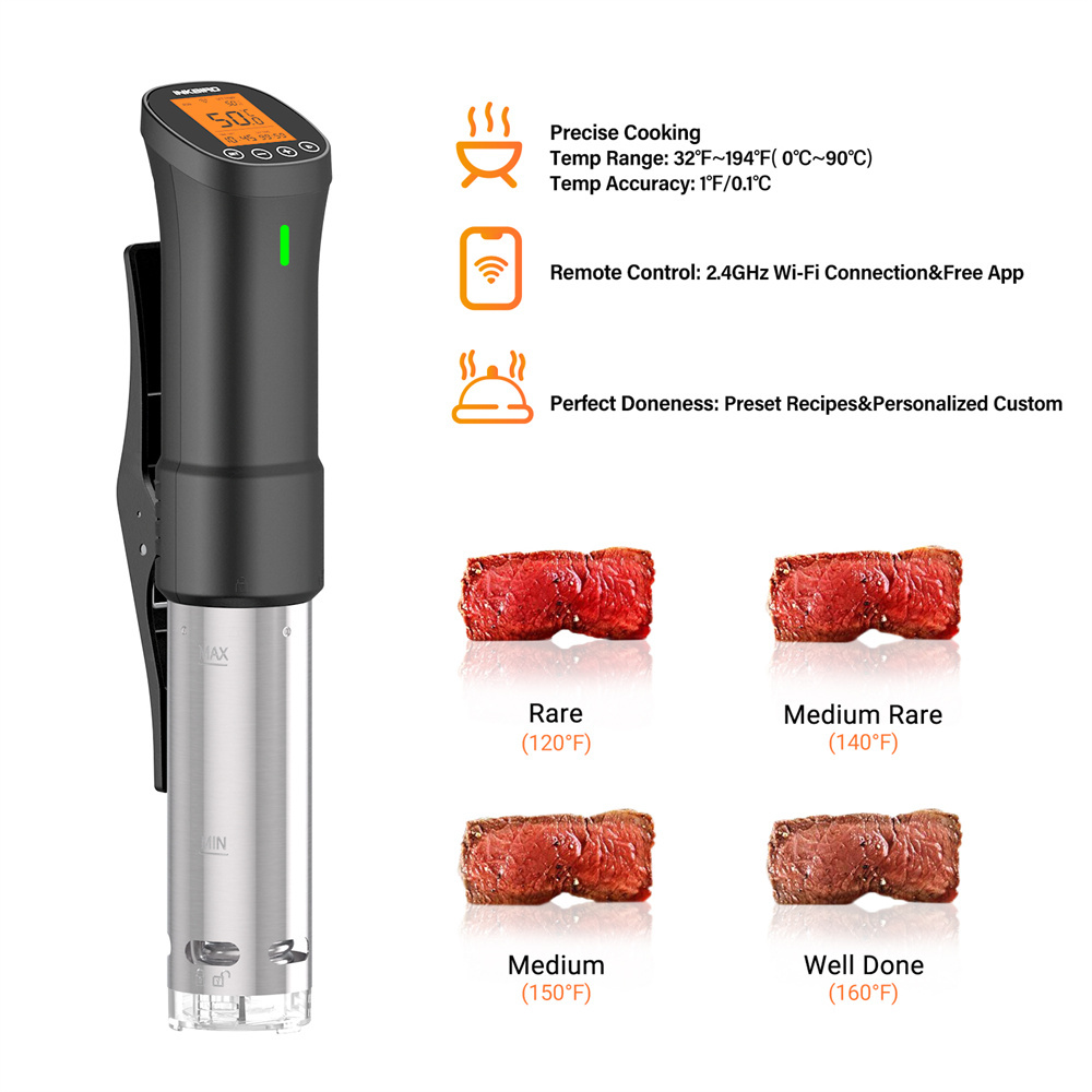 INKBIRD Ẩm Thực: Vide ISV-200W - đánh giá và giá Sous Vide Immersion