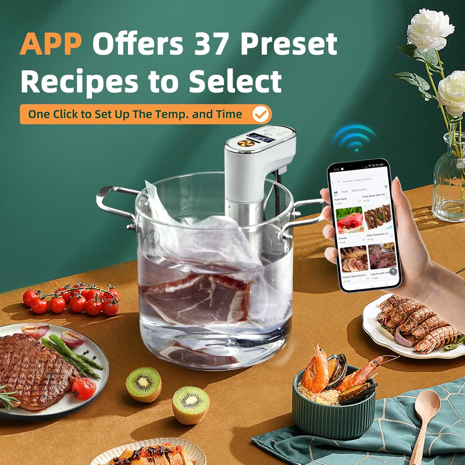 1300W WiFi Smart Sous Vide Coo - đánh giá và giá Sous Vide Immersion