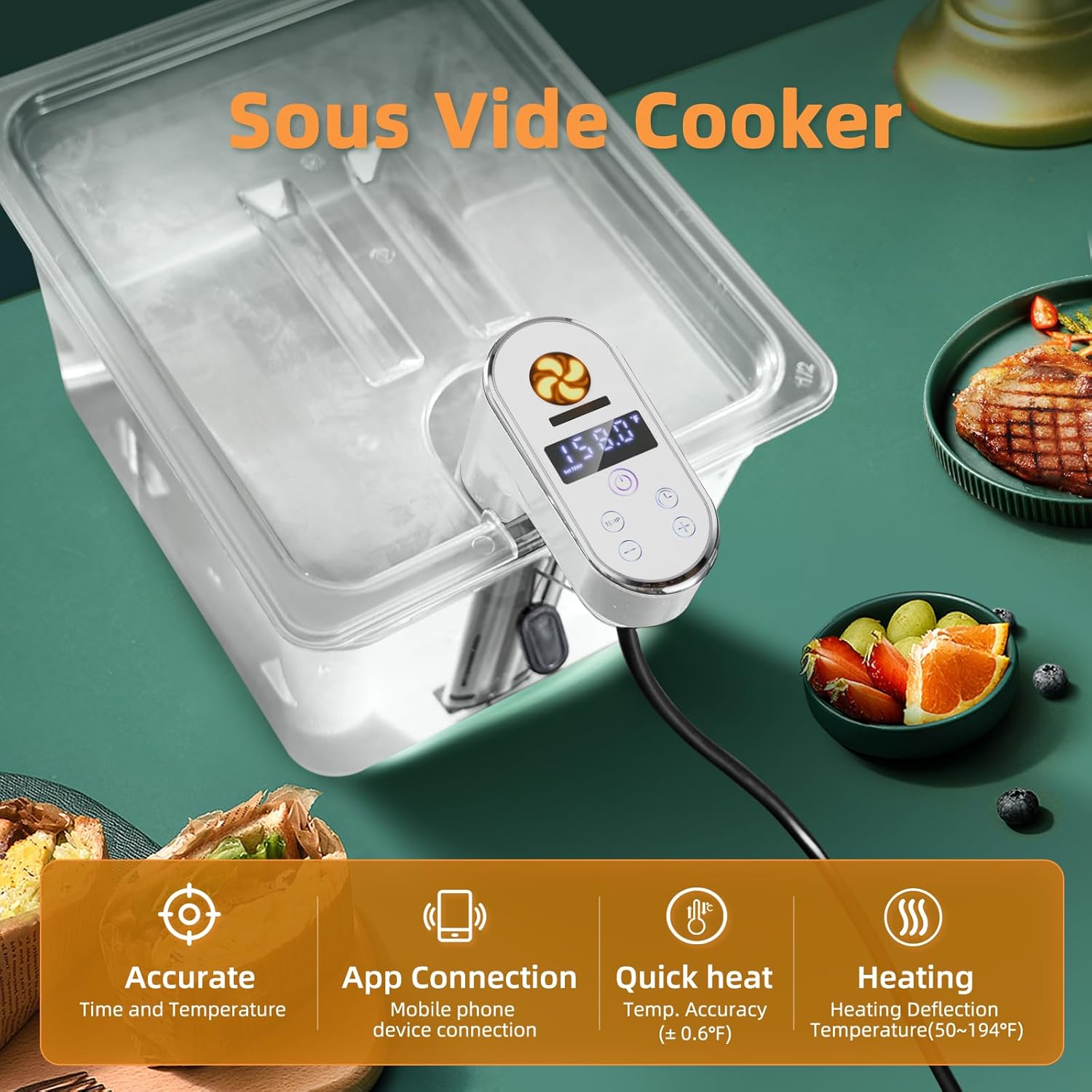 1300W WiFi Smart Sous Vide Coo - đánh giá và giá Sous Vide Immersion