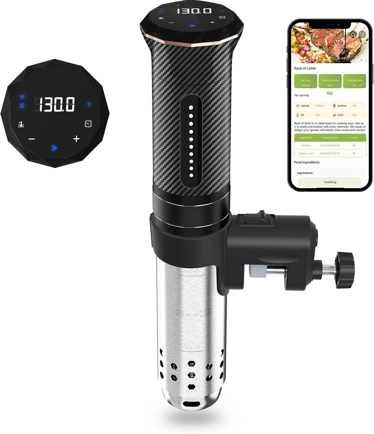 1100W Carbon Black Full Stainl - đánh giá và giá Sous Vide Immersion